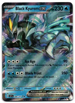 Black Kyurem ex 048/191 - 🌊 Surging Sparks Double Rare Pokemon TCG 🖤 - M/LP - Image 1