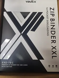 Vault X Exo-Tec Zip Binder XXL SV10.5 16 Pocket Black Bolt White Flare Pokemon - Image 1