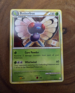 Pokemon TCG Butterfree 16/123 HeartGold SoulSilver 2010 Regular Rare LP Komiya - Image 1