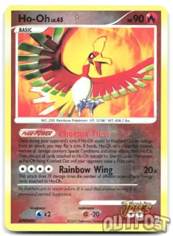 Ho-Oh 10/132 Holo Rare Secret Wonders Pokemon Reverse Holo LP - Image 1