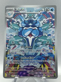 Pokemon TCG Palafin 200/197 Obsidian Flames Illustration Rare Full Art Holo - Image 1