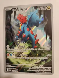 Pokemon TCG Druddigon 151/086 Sv: White Flare Illustration Rare Holo EN 120 - Image 2