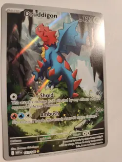 Pokemon TCG Druddigon 151/086 Sv: White Flare Illustration Rare Holo EN 120 - Image 3