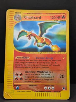 Charizard 006/165 Expedition Base Set Reverse Holo Rare Pokemon TCG Nintendo HP - Image 3