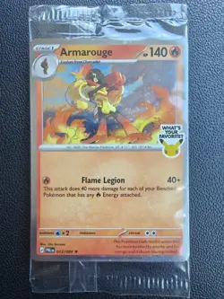 Pokemon English - Armarouge Promo 012/084 Pitch Black - Sealed - Image 1