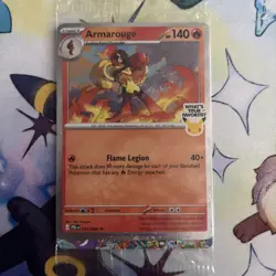 Armarouge 012/084 - Sealed Pokemon Pitch Black Stamped Promo - Image 1