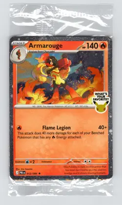 Armarouge 012/084 BEST BUY PITCH BLACK Promo Sealed What's Your Favorite Stamp - Image 1