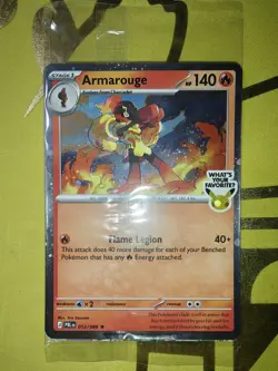 Pokemon English - Armarouge Promo 012/084 Pitch Black - Sealed - Image 1