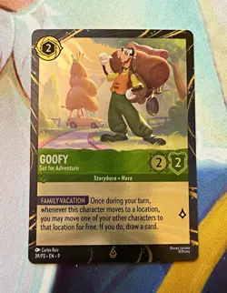 Disney Lorcana Goofy - Set for Adventure 39/P3 Park Exclusive Promo Cold Foil EN - Image 1