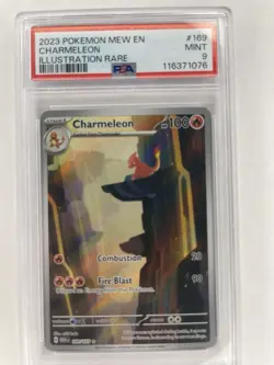 2023 Pokemon Charmeleon #169/165 Scarlet & Violet 151 Illustration Rare PSA 9 - Image 1