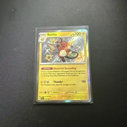 Raichu 132/091 Paldean Fates English Pokemon Card Tcg Baby Shiny - Image 1