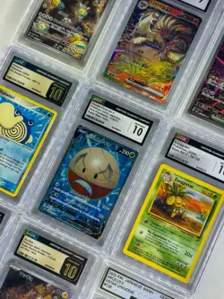 Pokemon 9 Card Graded Lot PSA 10 AGS 10 CGC 10 Base Set Jap - Image 3