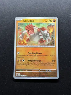 Groudon 049/131 Prismatic Evolutions - Master Ball Holo Pokemon Card - NM/Mint - Image 1