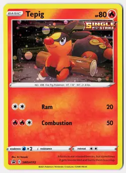 Tepig - SWSH172 SWSH: Sword & Shield Promo Cards Promo Holo - Image 1