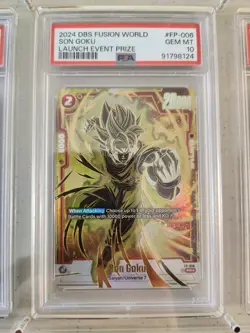 PSA 10 Dragon Ball Super Fusion World Promo Set E01-01 FP-006 FP-007 (3 Cards) - Image 3