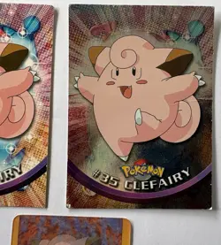 Clefairy #35 Topps 1999 Pokemon Card Holo Non Holo Flipz Lot - Image 3