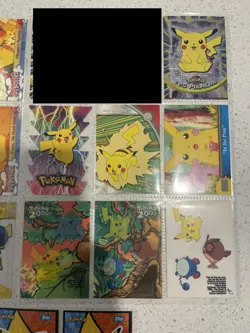 Pokemon Topps cards pikachu big lot inluding die cut, misprint, clear card - Image 3