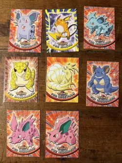 Pokemon Topps Blue Label Card Lot Of 8 - Image 1