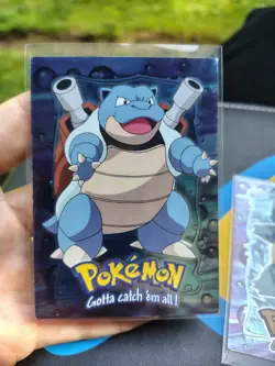 Topps Pokemon Trading Cards 1999 2-Card Lot Squirtle #07 Blastoise #09 both foil - Image 4