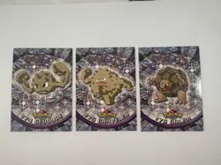 Pokemon Topps Geodude #74 Graveler #75 Golem #76 NM Card Lot Evolution Set - Image 1