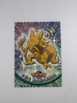 Pokemon Topps Abra #63 Kadabra #64 Alakazam #65 Card Lot Vintage Evolution Set - Image 3