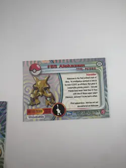 Pokemon Topps Abra #63 Kadabra #64 Alakazam #65 Card Lot Vintage Evolution Set - Image 5