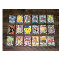 Topps 1999 Pokemon TV1/TV2 Trading Card Lot Pikachu Poliwag Psyduck Machoke - Image 1