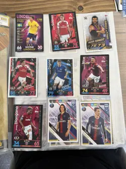 Trading Card Binder Job Lot Panini FIFA 365 Topps Match Attax WWE Pokemon Marvel - Image 1