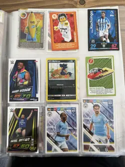Trading Card Binder Job Lot Panini FIFA 365 Topps Match Attax WWE Pokemon Marvel - Image 3