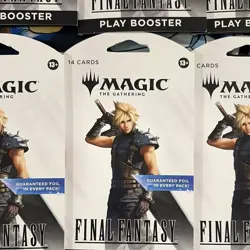 MTG Final Fantasy Sleeved Play Booster Blister 10-Pack Lot - Image 2