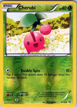 Cherubi 4/113 Uncommon - Pokemon TCG Legendary Treasures - Reverse Holo (NM) - Image 1