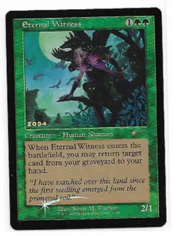 MTG magic cards 1x Eternal Witness - 30th anniversary retro Foil promo Unique & - Image 1