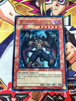 Destiny HERO - Malicious dp05-en011 1st Edition (NM+) Ultra Rare Yu-Gi-Oh! - Image 1