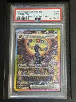 Pokemon Umbreon ex 161/131 Sv: Prismatic Evolutions SIR Holo PSA 9 2025 - Image 1
