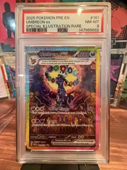 Pokemon PSA 8 Umbreon ex 161/131 SV Prismatic Evolutions SIR Holo English - Image 2