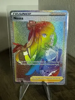 Nessa 196/185 Rainbow Rare Vivid Voltage Pokemon Near Mint - Image 1