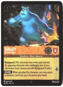 Disney Lorcana TCG Sulley - The New Boss 24/207 Super Rare Foil Attack Of The Vi - Image 1