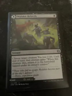 Malakir Rebirth English Edition Near Mint Condition MTG Zendikar Rising - Image 1