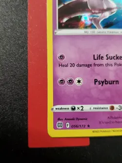 Mewtwo 056/172 Holographic Trick Or Trade Pokemon Trading Card - pikachu stamp - Image 4