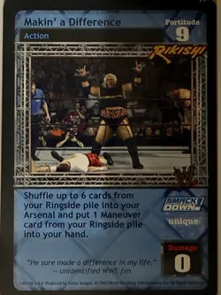 Rikishi Superstar Cards for WWE WWF Raw Deal TCG CCG Card Game Lot Of 4 NM - Image 2