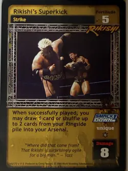 Rikishi Superstar Cards for WWE WWF Raw Deal TCG CCG Card Game Lot Of 4 NM - Image 4
