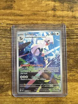 Silvally IR 095/084 Pitch Black ME05 Illustration Rare Pokemon Card NM - Image 1