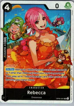 Rebecca OP05-091 SR Premium Booster -The Best- Vol. 2 - One Piece Card - NM - Image 1