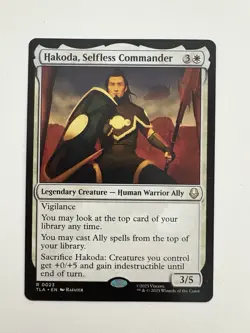 Hakoda Selfless Commander MTG Magic the Gathering Card NM Near Mint TLA - Image 1