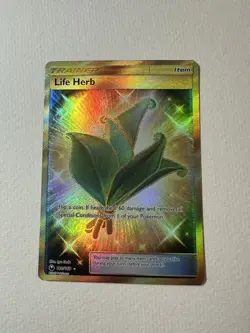 Pokemon TCG Life Herb Secret Rare Card 180/168 Celestial Storm Gold LP - Image 1