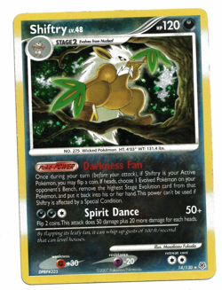 Pokemon Card: Shiftry HOLO 14/130 Diamond and Pearl D&P Base Set Rare! GD - Image 1