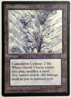 Magic the Gathering MTG - Glacial Chasm - NM/LP - Uncommon - Ice Age - Image 1