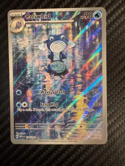 Pokemon Poliwhirl 176/165 Scarlet & Violet 151 Illustration Rare Holo Card - Image 1