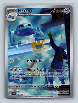 Pokemon ME04: Chaos Rising #094/086 Metang Illustration Rare Pack Fresh - Image 1