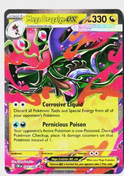 POKEMON Mega Dragalge ex - 065/086 [CRI 065/086] Double Rare Holofoil NM - Image 3